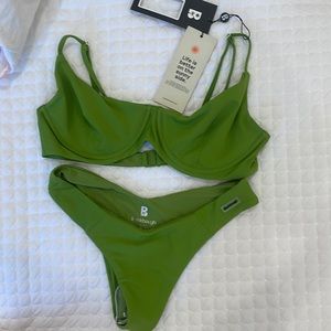 Black Bough Brand New Green Bikini
